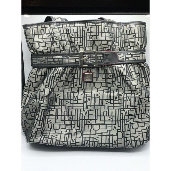 Diane Von‎ Furstenberg Travel Tote Black & Silver - Picture 1 of 12